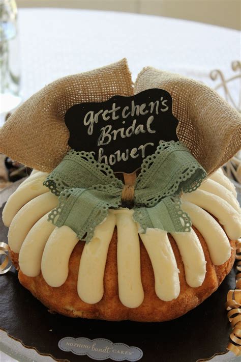Personalize A Delicious Nothing Bundt Cake With Burlap Accent Simple