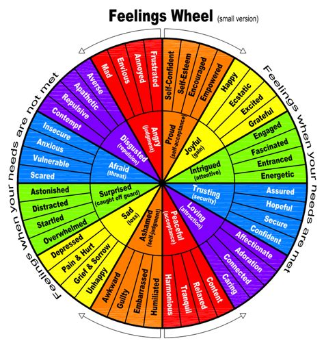 Feelings Wheel En 2020 Liderazgo Personal Inteligencia Emocional