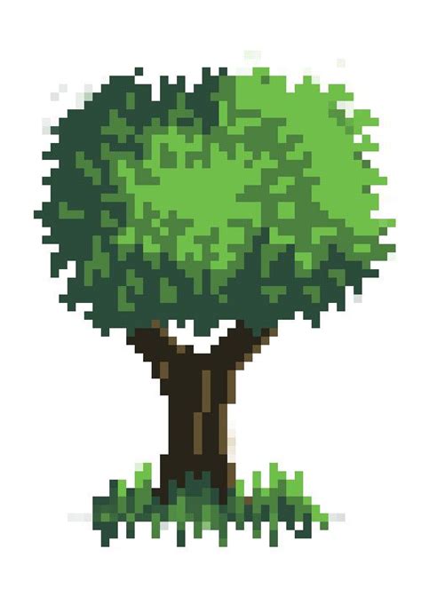 Pixel Tree Pixel Art Games Cool Pixel Art Pixel Art Design Images