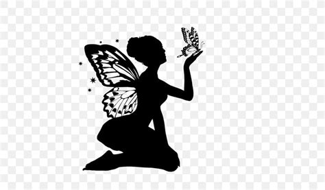 Silhouette Drawing Image Clip Art Fairy Png 550x480px Silhouette