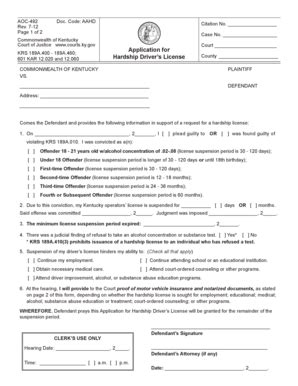 Hardship License Ky No Insurance : Florida Hardship License and Eligibility for Hardship License ...