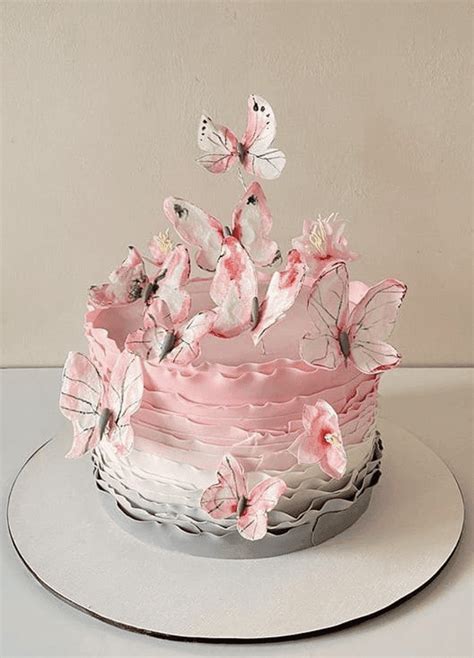 Butterfly Birthday Cake Ideas Images Pictures