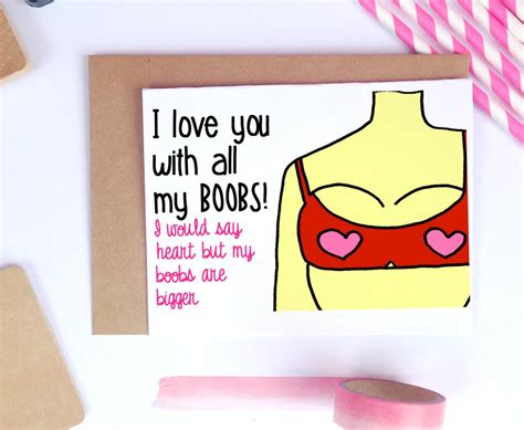 Dirty Valentines Cards Naughty Valentine Love Card I Love You Except