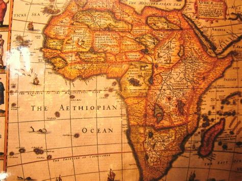 Old Africa Map