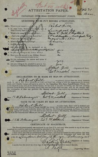 Gill Robert Service No 54231 War Diary Of The 18th Battalion Cef