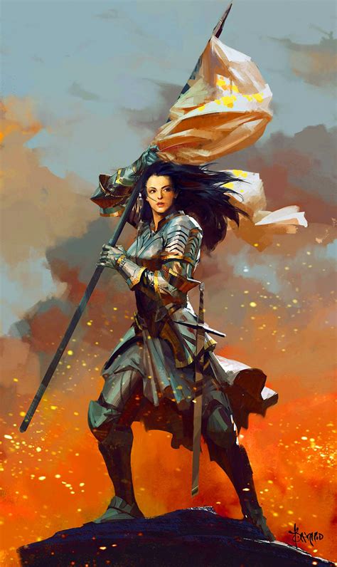 Joan Of Arc Maid Of Orleans Hundred Years War Character Art