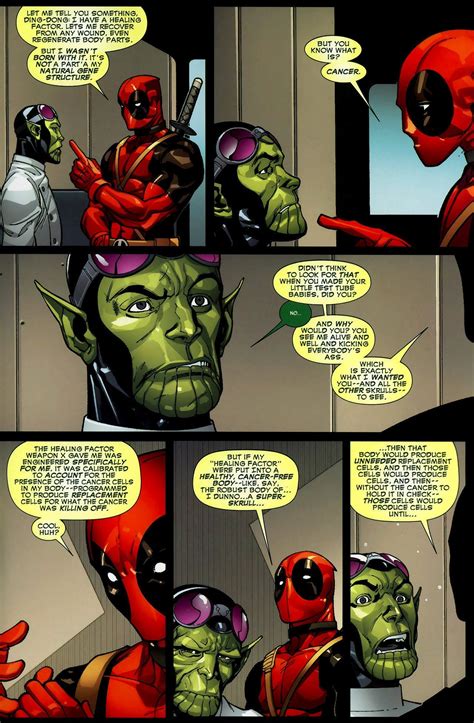Some Notes About Deadpools Healing Factor Characterrant