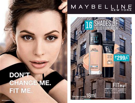 Maybelline New York 16 Shades Of Liquid Foundation Ad Advert Gallery