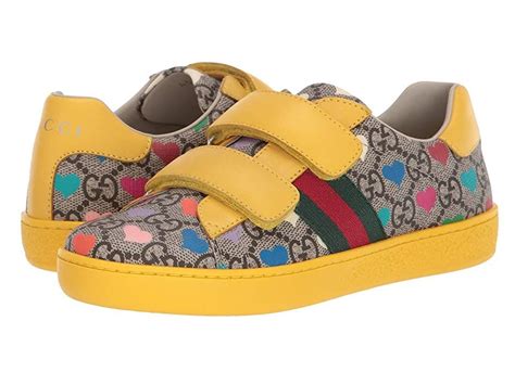 Gucci Kids New Ace Vl Sneakers Little Kid Girls Shoes Beigeebony