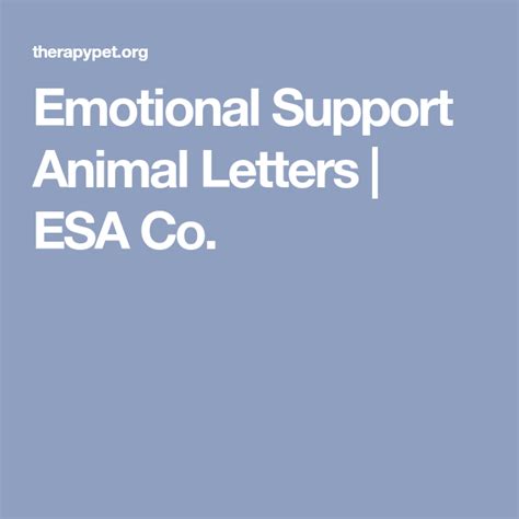 Sample emotional support animal letter. Emotional Support Animal Letters | ESA Co. | Emotional support animal, Emotional support ...