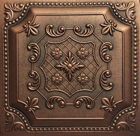 Buy suspended ceiling tiles at the best prices with fast delivery, we supply a large range of suspended ceiling tiles various sizes finishes. 20"x20" Princess Antique Copper Ceiling Tiles, Antique ...