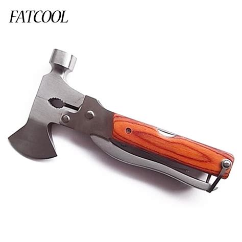 Fatcool 1pc Stainless Steel Combination Safe Hammer Ax Car Escape