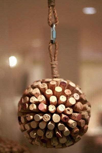 Wine Cork Hanging Ball Wine Craft Wine Cork Crafts Wine Bottle Crafts