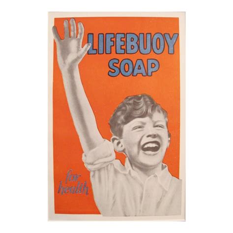 1920s Vintage Art Deco Mini Poster Lifebuoy Soap Chairish