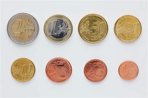 Euro Coins Arranged In Numerical Order By Caspar Benson