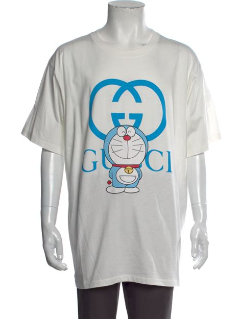 Gucci X Doraemon X Doraemon Graphic Print T Shirt White T Shirts Clothing Guc1239513 The