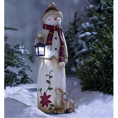 Wind And Weather Holiday Snowman With Solar Led Lantern 9538749 Hsn