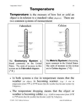 The students then use what they have learned to write an informational essay on climate zones.the activity set has a sorting activity, word search and stud. Teaching Temperature - Daily Math Practice Worksheets by ...