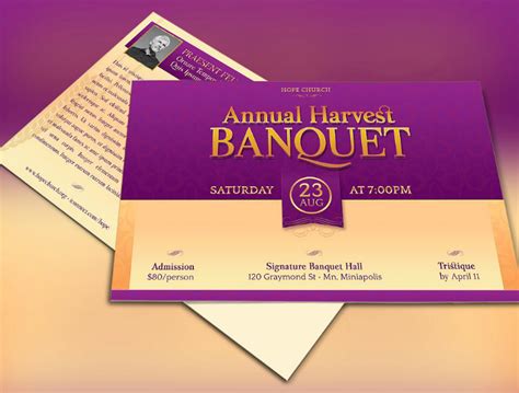 8 Banquet Invitation Designs And Templates Psd Ai
