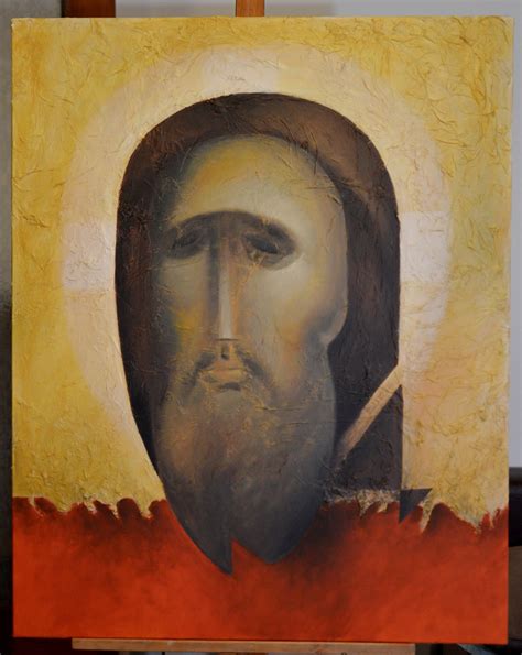 Jesus Christ Contemporary Religious Art Byzantine Icons
