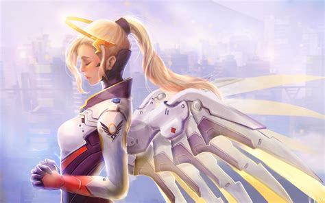 Mercy Overwatch Artwork 4k Wallpapers Hd Wallpapers Id 23931