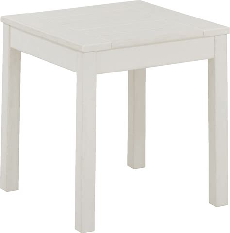 Addy White Colorswhite Synthetic Fabric Outdoor End Table Rooms To Go