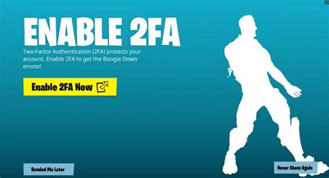 Enable 2fa And Get The Boogie Down Emote For Free Fortnite Insider