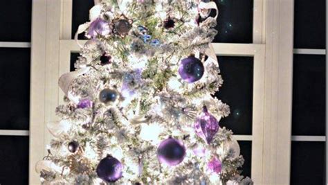 Inside The Stunning Purple And Silver Christmas Tree Decorating Ideas