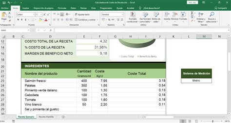 Descarga Plantillas De Excel Gratis Planillaexcel Com Plantilla Excel Costo Recetas En