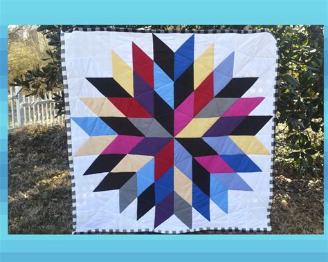 Simplified Homestead Star Quilt Pattern And Tutorial Modern Etsy
