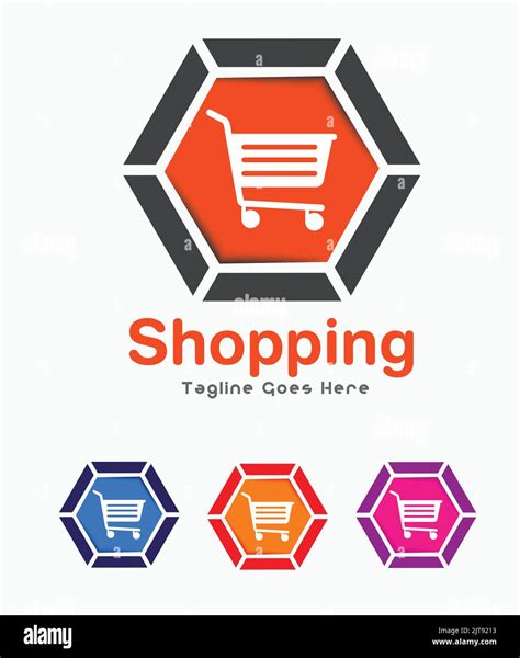Shopping Logo Online Shopping Store Mall E Commerce Business Company