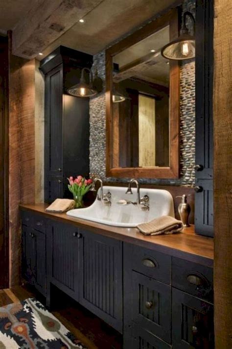Hunting for realistic small bathroom ideas is a challenge that most of us face. Nice 48 Elegant Farmhouse Bathroom Design Decor Ideas ...