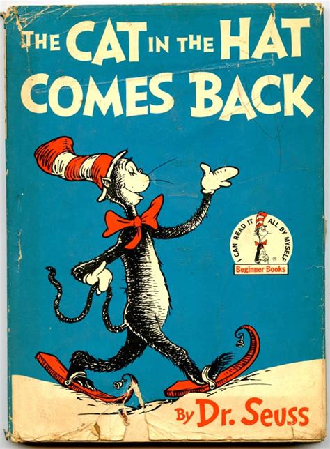 the cat in the hat comes back by dr seuss seuss dr illus hardbound 1958 old