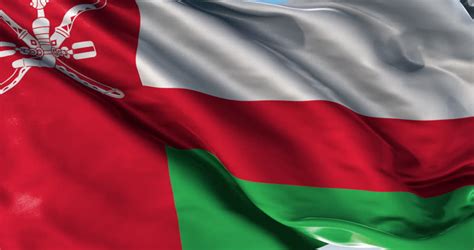 Flag Of Oman Beautiful 3d Animation Of Oman Flag In Loop Mode Stock