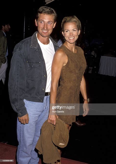 Wayne Gretzky And Wife Janet Jones During Grand Opening Of