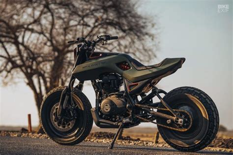The royal enfield himalayan was released in 2015 by the indian company (formerly british) as the company's new flagship model. This custom-built Royal Enfield Himalayan looks like a ...