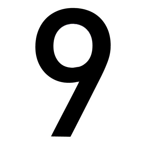 Black Pvc 150mm House Number 9 Departments Tradepoint