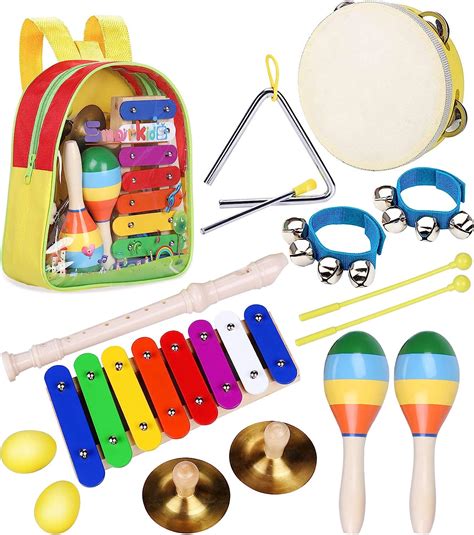 Percussion Instruments Set Music Toy For Toddlers Smarkids Wooden