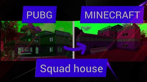 Making Pubg Mobile Squad House In Minecraft Youtube