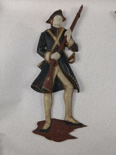 sexton cast metal revolutionary war riflemen soldiers wall hanging ebay