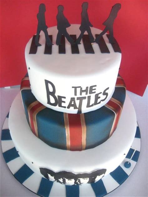 The Beatles Cake Make Them Standing Up Beatles Cake Beatles Birthday