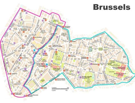 Tourist Map Of Brussels City Center 315 The Best Porn Website