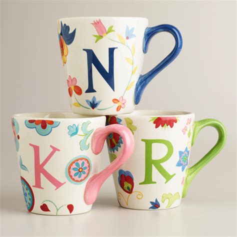 Cute Monogram Mugs Coffee Anthropologie Mugs Unique Coffee Mugs