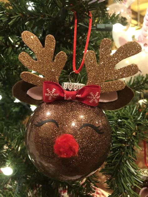 Reindeer Ornament Etsy Christmas Crafts Christmas Ornament Crafts
