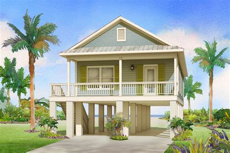 49 Popular Beach Home Designs On Pilings With Creative Desiign In