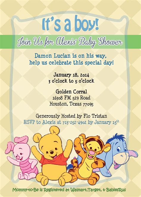 Winnie the pooh invitations faqs. Winnie the Pooh baby shower invitation | Party Ideas ...