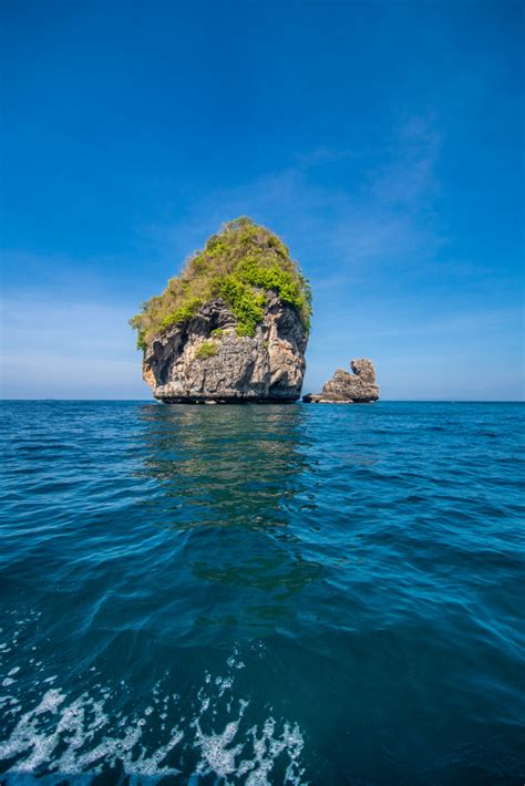 Free Beauty Limestone Rock In The Adaman Sea Thailand Free Photo