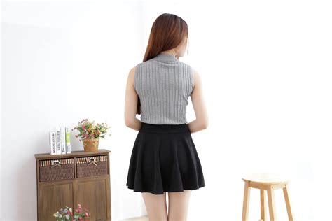 korean pleated skirt sexy lady short skater mini bottoms candy colors plus styles best