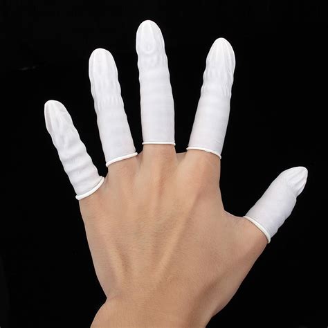 830pcs disposable finger gloves anti static rubber latex beauty electronic precision protector