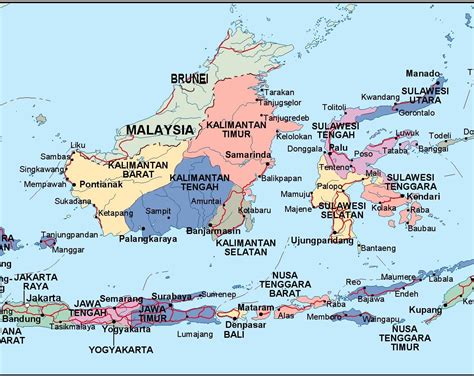 Indonesia Political Map Riset